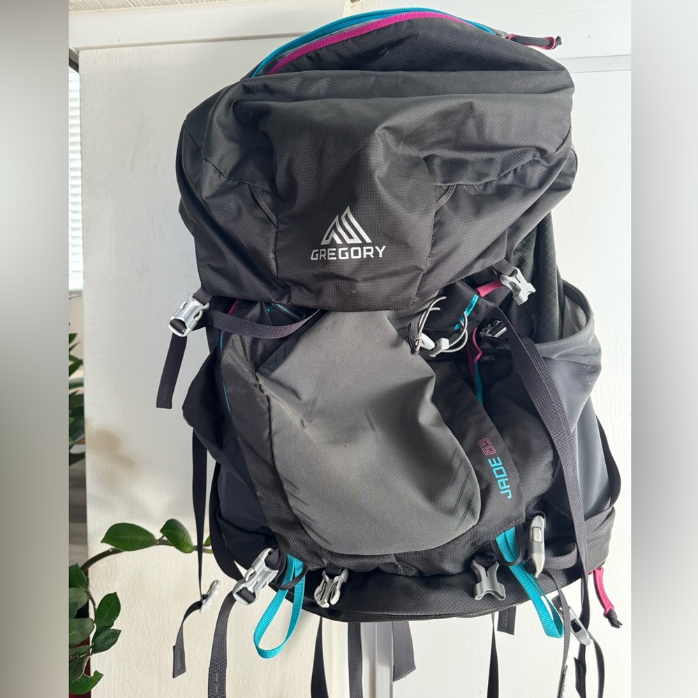 Gregory jade 63L frame pack backpacking